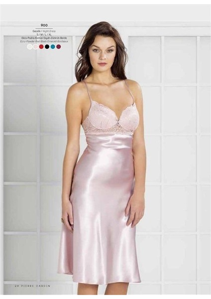 900 Saten Dantel Gecelik