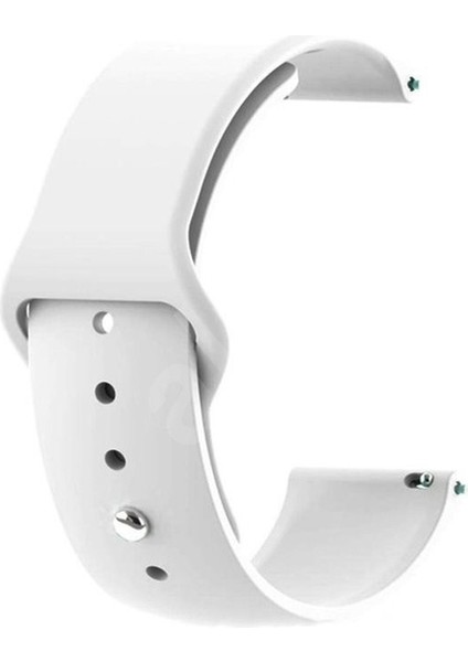 Huawei Watch Gt 3 Elite 46MM Kordon Mat Klasik Silikon Krd 11 Beyaz