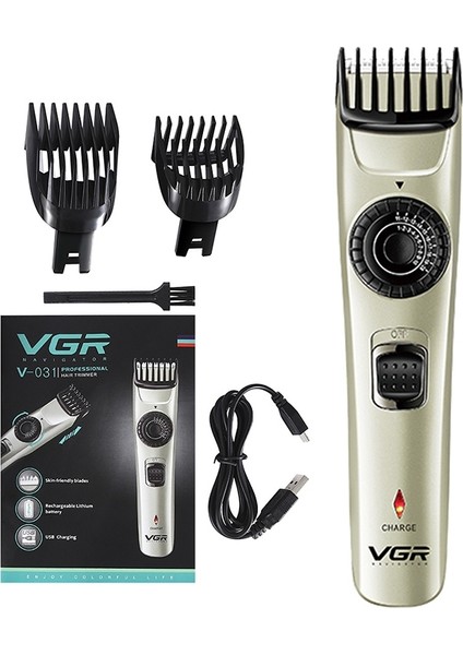 V-031 5 W USB Çok Boyutlu Kontrollü Kendini Kırpma Saç Kesme