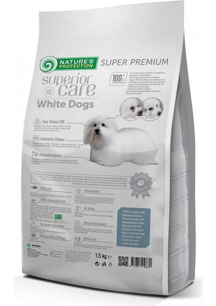 Nature's Protection Superior Care Beyaz Köpekler Yetişkin Küçük ve Mini Irklar 1,5 kg