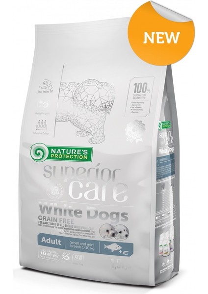 Nature's Protection Superior Care Beyaz Köpekler Yetişkin Küçük ve Mini Irklar 1,5 kg