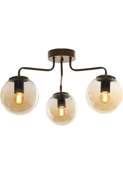 Glop 3'lü Kahverengi-Bal Camlı Avize fiyatları