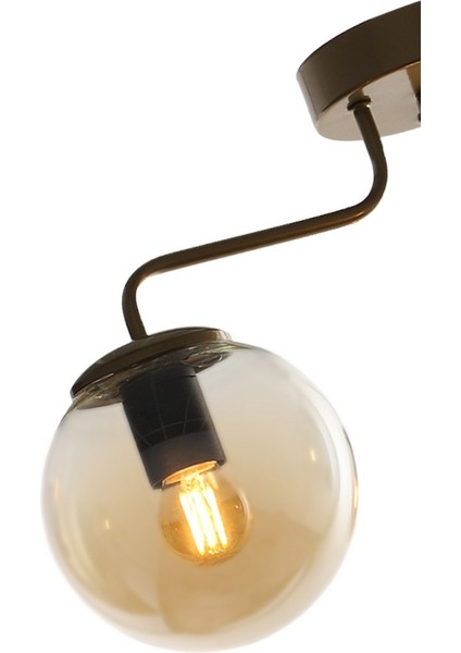 Glop 3'lü Kahverengi-Bal Camlı Avize modelleri