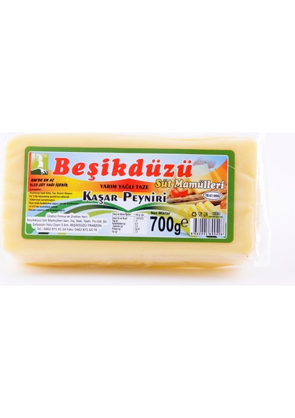 Süt Taze Kaşar Peyniri 700 gr