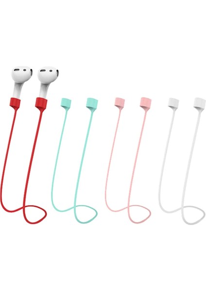 Better Life Airpods Için Manyetik Kaybolmayan Kayışlar, Renkli Yumuşak Silikon Spor Ipi, Boyun Ipi Kordonu (Yurt Dışından)