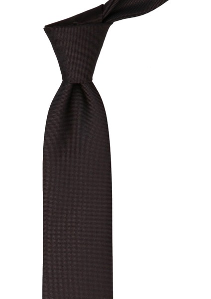 Kahverengi Nokta Desen Slim Kravat SK7594