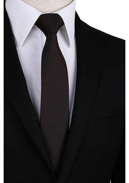 Kahverengi Nokta Desen Slim Kravat SK7594 fırsatları