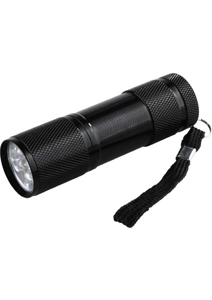 5 Adet 9 Leds 395NM Mini Uv El Feneri Güvenlik Işık-Siyah(Yurt Dışından)