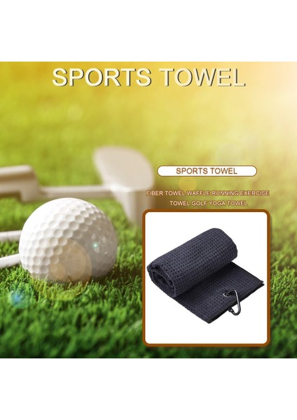 Golf, Waffle Havlu, Koşu, Spor, Yoga, Kulüpler, Karabina Tokalı Temizlik Havluları, Klipsler Için Mikrofiber Havlu 2 Adet (Yurt Dışından) fırsatları