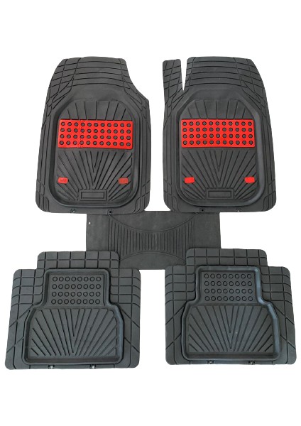 Seat Leon 2 2006-2012 Negro Kırmızı Zhizn Oto Paspas