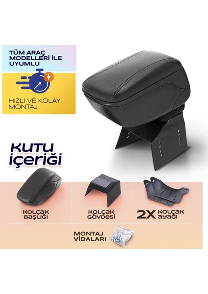 Universal Sürgülü Oto Kol Dayama - Kolçak indirimleri