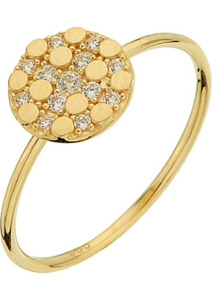 Altın Taşlı Tasarım Yüzük