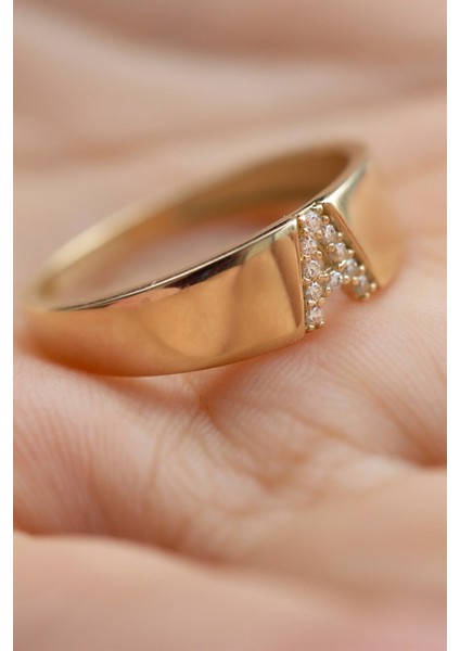 Altın Tasarım Harf Yüzük fiyatları