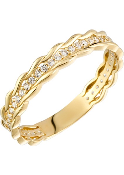 Altın Yarımtur Burgu Yüzük