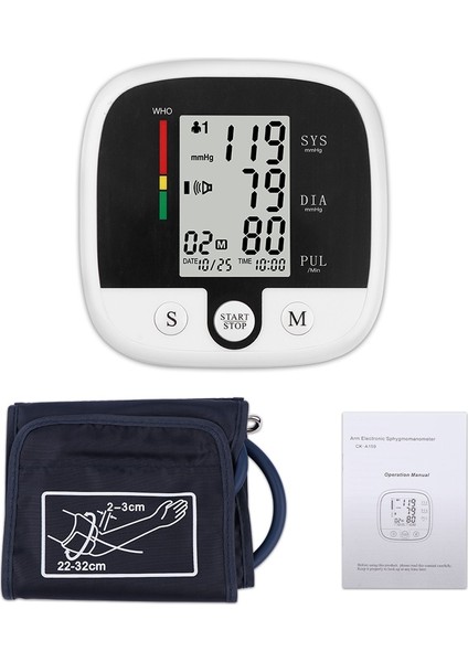 Kan Basıncı Monitörü Üst Kol Elektronik Kan Basıncı Ölçer Basıncı (Yurt Dışından)