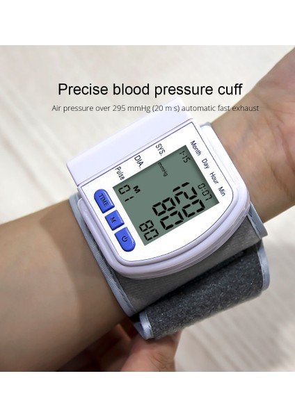 Otomatik Dijital Bilek Kan Basıncı Monitörü LCD Bp Tonometer Bp (Yurt Dışından) indirimleri