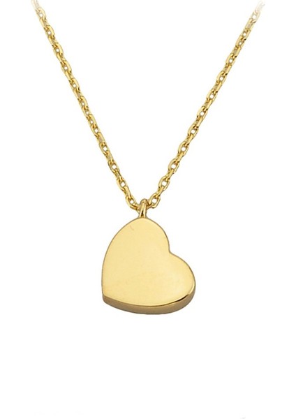 Altın Kalpli Kolye