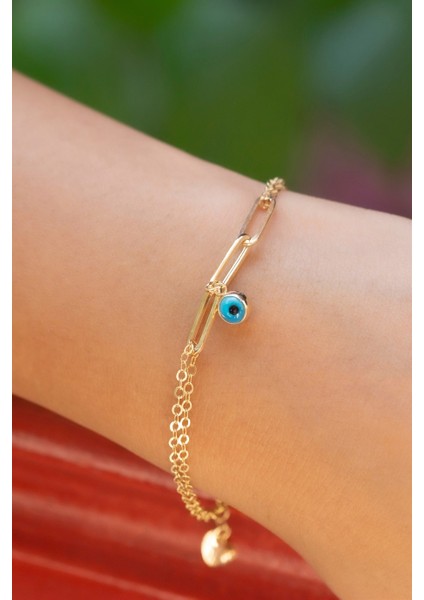 Altın Nazar Göz Bileklik