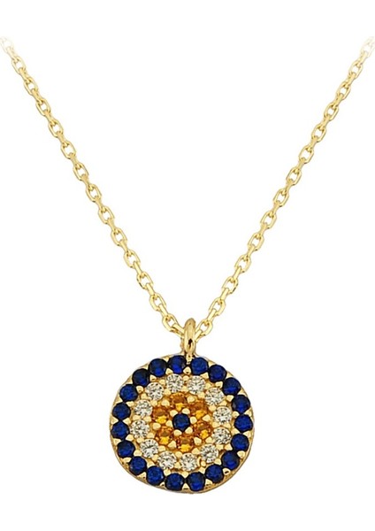 Altın Nazar Boncuklu Kolye