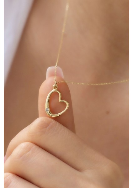 Altın Kalpli Kolye fiyatları