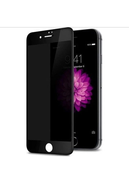 Apple iPhone 7plus - 8plus Için Temperli Siyah Ekran Koruyucu Kırılmaz Cam