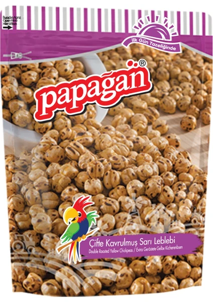 Papağan Kuruyemiş Çifte Kavrulmuş Sarı Leblebi 3 x 170 gram