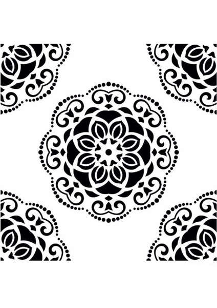 Home Decor Mini Stencıl HDM-182 25X25