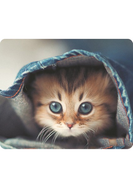 Cat-1 Mouse Pad Sevimli Kedi Resmi Kaymaz Oyun Faresi (Yurt Dışından)