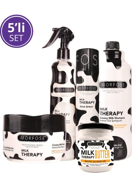 Milk Therapy Butter 5'li Saç Bakım ve Şekillendirme Seti