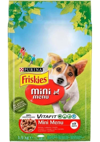 Friskies Etli Mini Menü Köpek Maması 1.5 kg x 2ADET