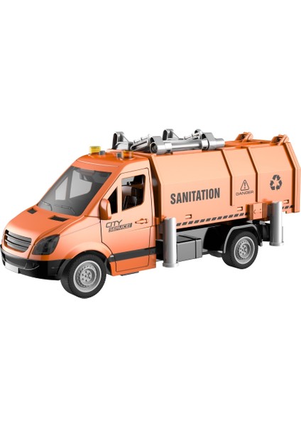 Sürtmeli Sesli Temizlik Aracı Turuncu