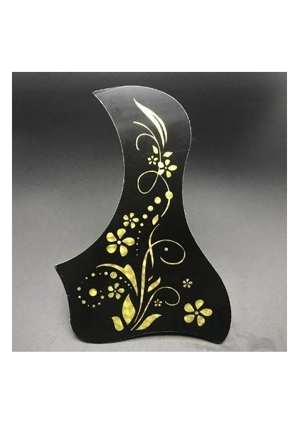 PG157G Pickguard Gitar Pena Koruyucu Bird Polite Sarı Çiçekli