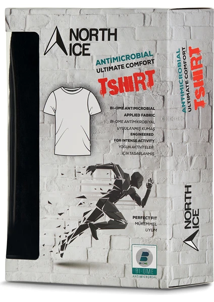 North Ice Bisiklet Yaka Tshirt Siyah