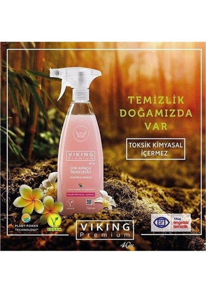 Premium Çok Amaçlı Yasemin Vanilya 750 ml + Dağ Nanesi 750 ml Banyo Sprey