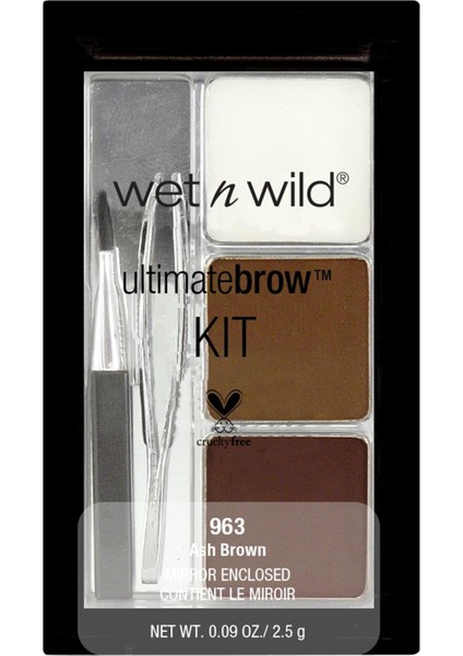 Marka: Wet N Wild Ultimate Brow Kit Kaş Far Kiti - Ash Brown Kategori: Göz Farı