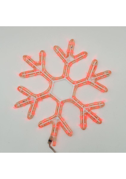 LED Işıklı Kar Tanesi Yılbaşı Süsü 220V Kırmızı 35 cm fiyatları
