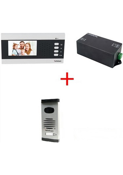 Alvara 4.3'' Inc Renkli Butonlu LCD Ekranlı Görüntülü Villa Kit 1 Şubeli