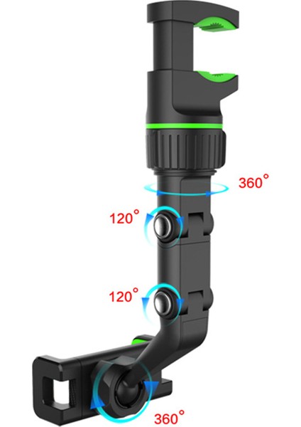 Dikiz Aynası Telefon Tutucu Gps Tutucu Sürüş Kaydedici Araba Kararlı Yeşil  (Yurt Dışından)