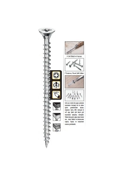 Sunta Vidası Sivri Uç 4*40 (500 Adt)