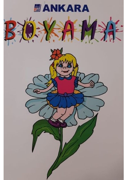 Ankara Yıldırım Yayınları Boyama Mavi Papatya