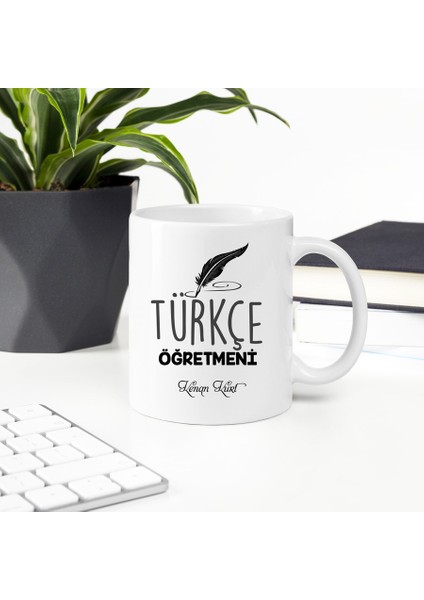 Türkçe Öğretmeni Isme Özel Kupa