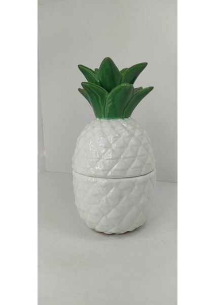 Lucky Art Seramik Ananas Formunda Biblo Şekerlik