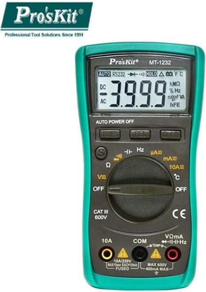 PROSKIT MT-1232 Dijital Multimetre