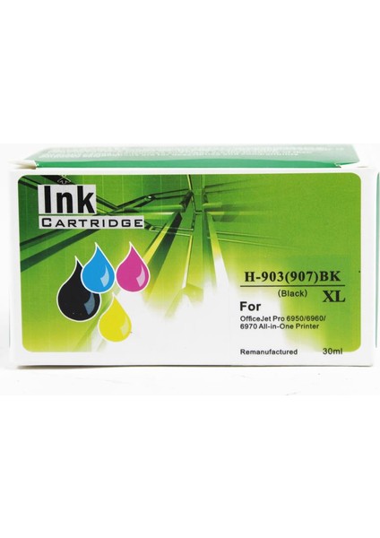 Fast Image Hp 903XL Siyah Ink Kartuş 30ML (V8)