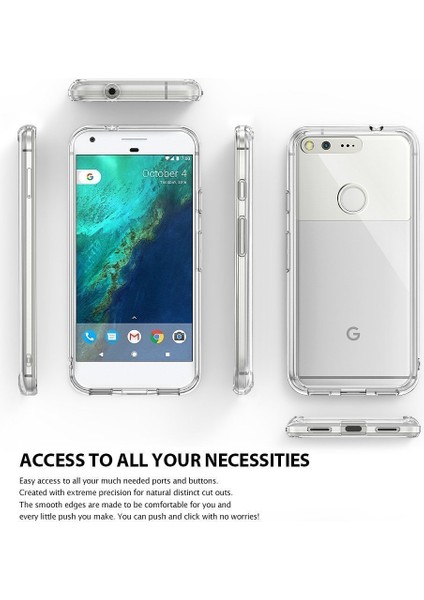 Fusion Google Pixel Kılıf Crystal Clear