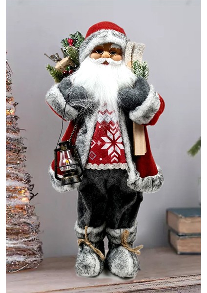 Binbirreyon Noel Baba Figür Yılbaşı Süsü 45 cm ME083R