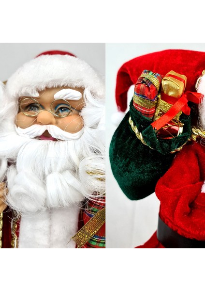 Binbirreyon Noel Baba Figür Yılbaşı Süsü 45 cm ME083R