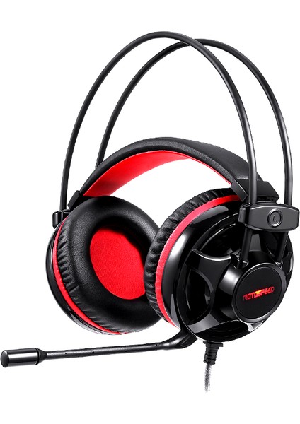H11 50MM Mikrofonlu Kulaküstü Kulaklık - Kırmızı/Siyah (Yurt Dışından)