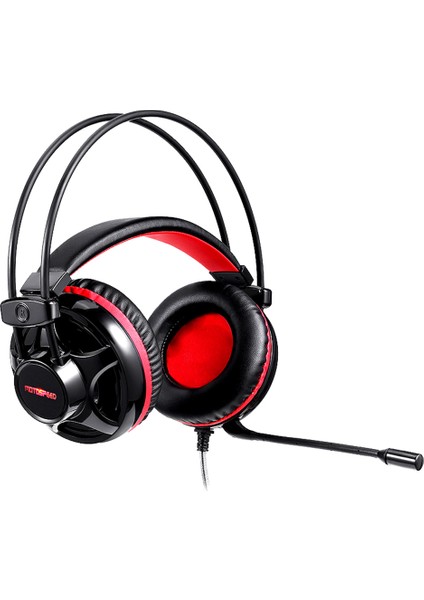 H11 50MM Mikrofonlu Kulaküstü Kulaklık - Kırmızı/Siyah (Yurt Dışından)