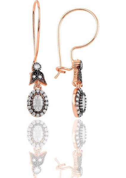 Gümüş Rose Elmas Montürlü Oval Üçlü Set… modelleri